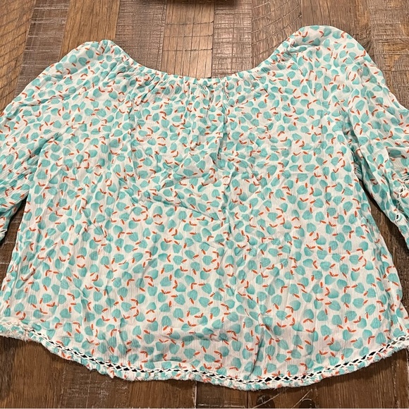 Democracy Blouse 3/4 Sleeve Top Size Medium - Picture 3 of 4